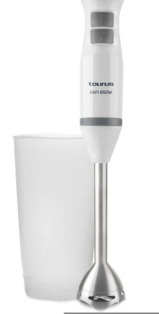 Taurus Bapi 850 Inox - Batidora de Mano, 850 W, Bate y Pica Hiello, Agarre Ergonómico