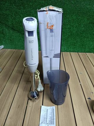 Taurus Bapi 850 Inox - Batidora de Mano, 850 W, Bate y Pica Hiello, Agarre Ergonómico