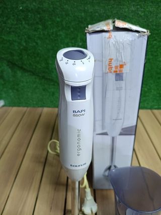 Taurus Bapi 850 Inox - Batidora de Mano, 850 W, Bate y Pica Hiello, Agarre Ergonómico