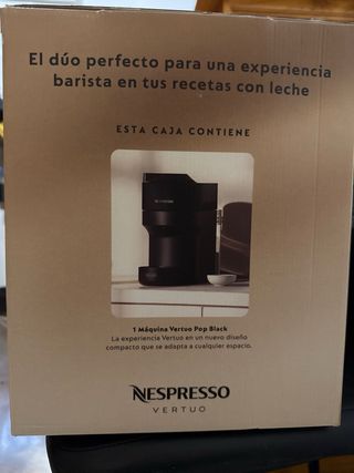 Cafetera Nespresso Vertuo Pop Black + Aeroccino