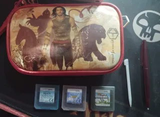 PACCHETTO NINTENDO DSI XL + GIOCHI E ACCESSORI