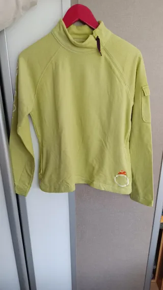 Jersey verde para montar a caballo