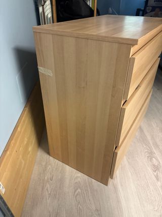 Cajonera de madera 70x40x70