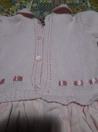Vestitino invernale bimba rosa