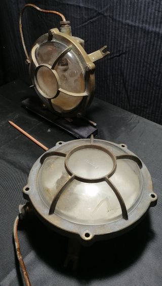 2 Focos Náutico Ojo Buey Estilo Marino, originales