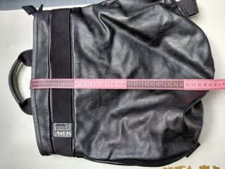 Bolso Mochila Piel Slang Negro