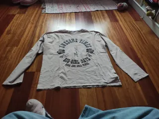 Camiseta Zara Manga Larga Rosa