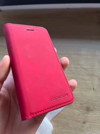 Funda iPhone 5 Roja con Tarjetero