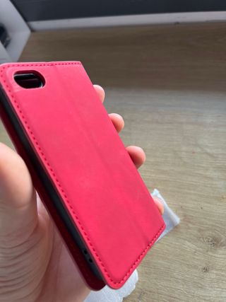 Funda iPhone 5 Roja con Tarjetero