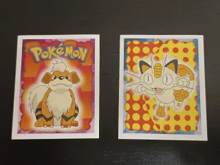 Cromos Pokémon 1999 Números 52 y 58