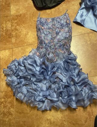 Conjunto Sevillanas Azul y Multicolor