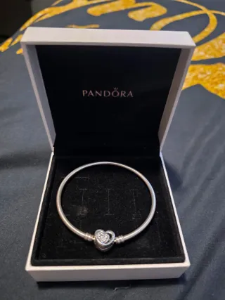 Pulsera Pandora Corazón Plata