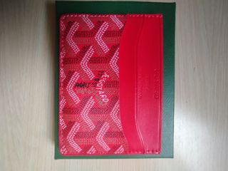Tarjetero Goyard Rojo