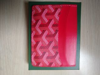 Tarjetero Goyard Rojo