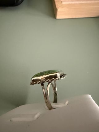 Anillo Plata 925 Turquesa Tratada