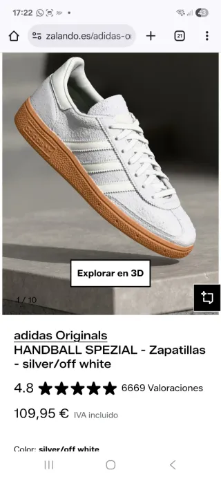 Adidas Spezial Gris/Blanco