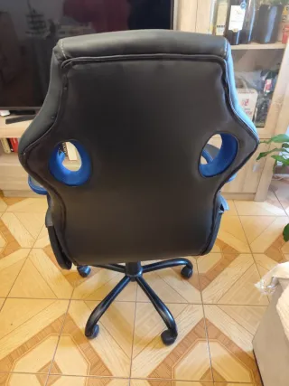 Silla Gaming Negra y Azul