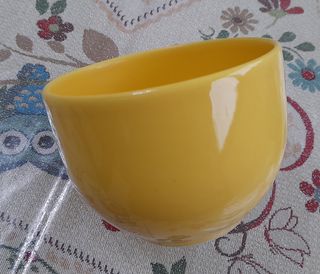 2 Tazze colazione Jumbo gialla e blu in ceramica