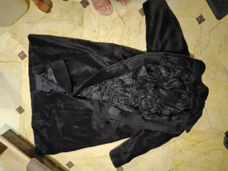 Abrigo de Piel Alpaca maron oscuro