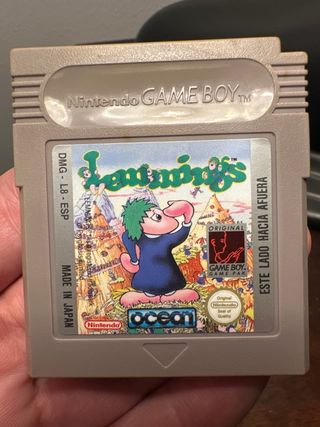Lemmings Game Boy Nintendo DMG-L8-ESP
