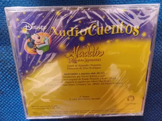NUEVO CD DISNEY AUDIO CUENTOS ALADDIN Y EL REY DE
