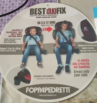 vendo seggiolino per auto Foppapedretti,