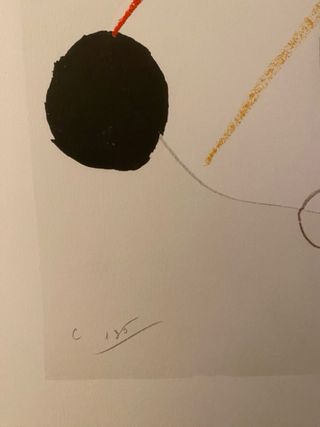 Litografía Joan Miró 1987