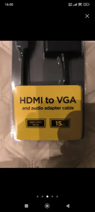 Cable HDMI a VGA + Hub + Ratón