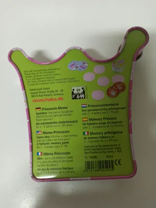 Juego Memo Prinzessin HABA