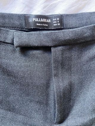 Pantalón Pull&Bear Gris Talla XXS
