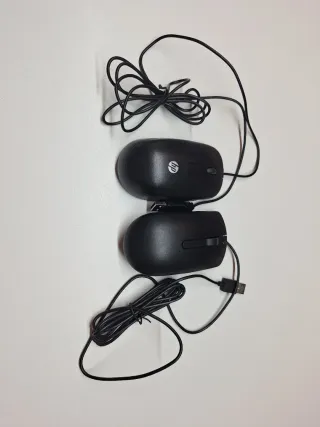 2 Ratones HP Negros USB