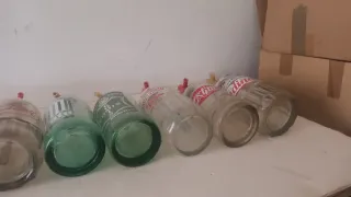 Lote 8 sifones botellas carbonicas antiguas