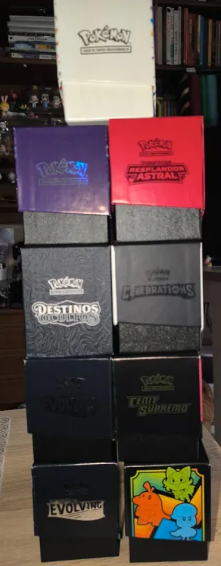 Lote 9 ETB Pokémon (Cajas Abiertas)