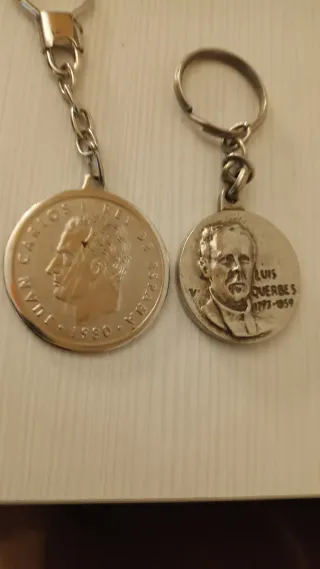 Llavero Rey Juan Carlos I y Luis Querbes