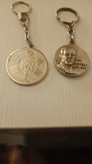 Llavero Rey Juan Carlos I y Luis Querbes