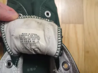 Converse All Star verdes sin cordones