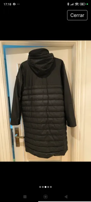 Abrigo Tanta Negro Talla L