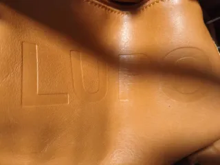 Bolso de cuero Lupo naranja