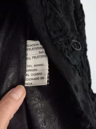 Abrigo Piel Astracán y Zorro Negro