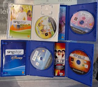 Lote 4 Juegos Singstar PS2 (Español)