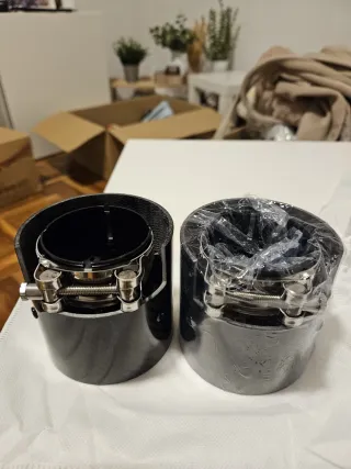 Tubo de escape carbono BMW Son dos tubos