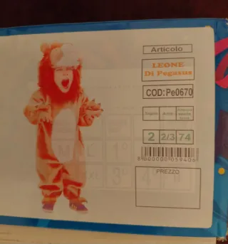 Vestito Carnevale Leone Bambino