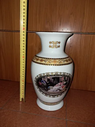 Vaso Belle Epoque Porcellana 30cm
