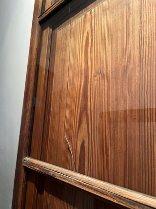 Puerta balconera madera