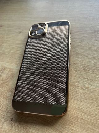 Custodia iPhone 14 Plus Dorata Testurizzata