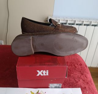 Mocasines Xti Marrones Strass Talla 38
