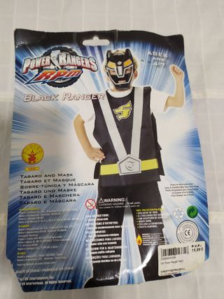 Power Rangers Black Ranger Casco