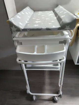 Bañera cambiador bebé con ruedas