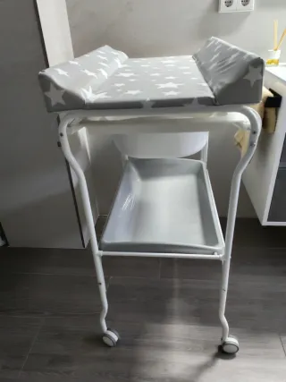 Bañera cambiador bebé con ruedas