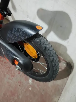 Bicicleta infantil Btwin naranja